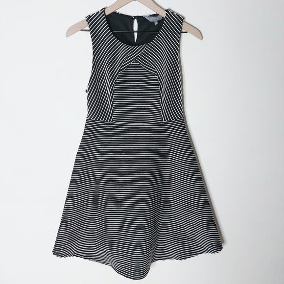 New Look Maternity Striped Black White Sleeveless Dress 12 - Picture 1 of 9